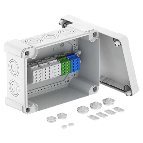 electrical junction box with switch|junction box with terminals.